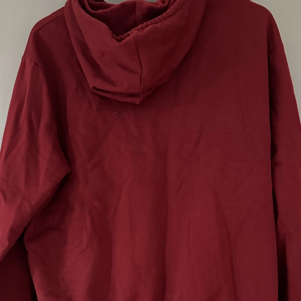 Hogwarts Maroon Hoodie Harry Potter Sweatshirt Gold Graphic Pullover - Picture 6 of 8